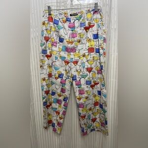 “Soft Wear” by “Mark Singer” White Pants Zip Side, No Size Tag See Measurements